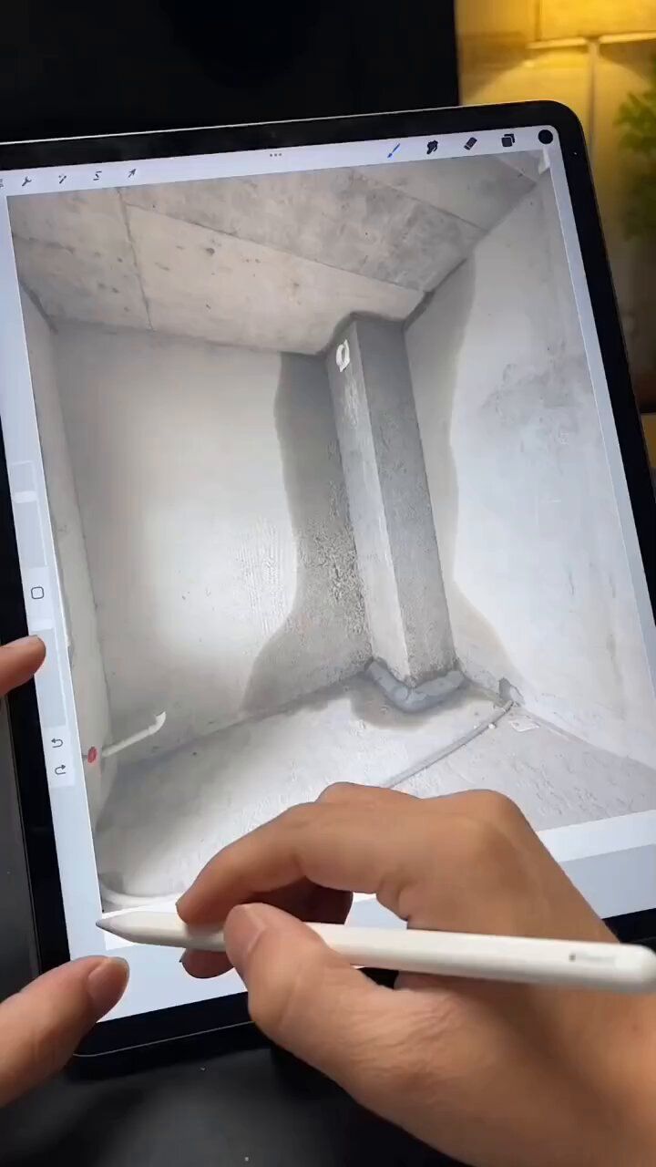 Abstrakte ruhige Landschaft